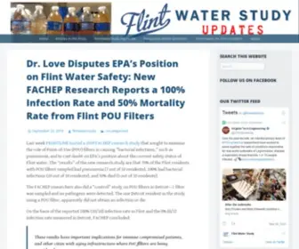 Flintwaterstudy.org(Flint Water Study Updates) Screenshot