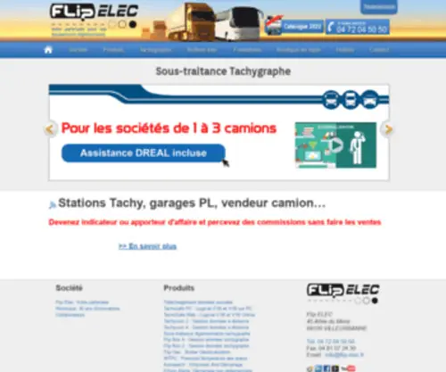 Flip-Elec.fr(Flip Elec : Votre partenaire pour vos équipements réglementaires) Screenshot