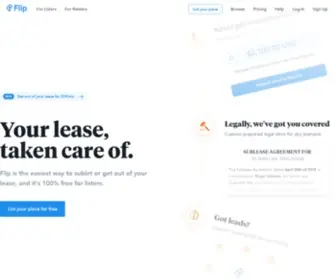 Flip.lease(The easiest way to sublet or get out of your lease) Screenshot
