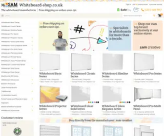Flipchartshop.co.uk(The whiteboard manufacturer) Screenshot