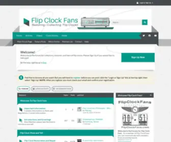 Flipclockfans.com(Flip Clock Fans Forum) Screenshot