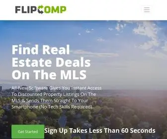 Flipcomp.com(Find Real Estate Deals in Seconds) Screenshot