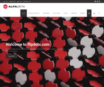 Flipdots.com(Flipdots Electromagnetic Reflective Display Elements) Screenshot