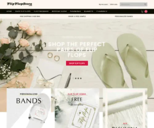 FlipflopStore.com(Wholesale Flip Flops for Weddings & Parties) Screenshot