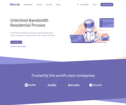 Flipnode.io(Residential Proxy Business Network (RPBN)) Screenshot