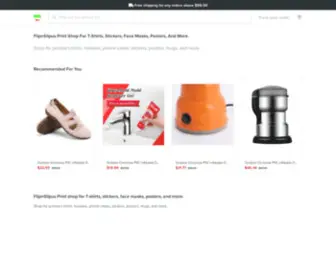 Flipnslipus.com(FlipnSlipus Print shop for T) Screenshot