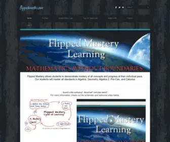 Flippedmath.com(Math Videos and Practice for the flipped) Screenshot