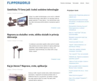 Flipperworld.org(Tehnološke novice in visoke tehnologije) Screenshot