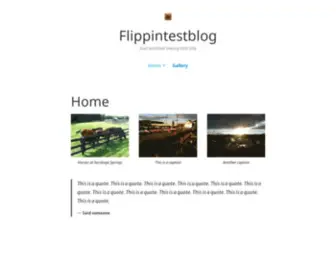 Flippintestblog.com(Just another messy test site) Screenshot