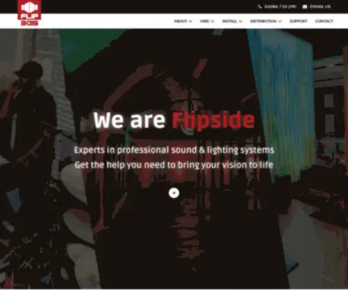 Flipside-Soundsystem.co.uk(PA Sound System & Loudspeaker Manufacturers) Screenshot