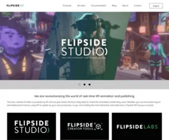Flipsidexr.com(Flipside virtual reality animation studio) Screenshot