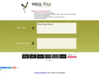 Fliptitle.com(Flip Title ( ǝlʇıʇ dılɟ)) Screenshot