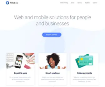 Flitabee.com(Web and Mobile solutions for businesses) Screenshot