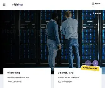 Flix-Host.de(Hosting Systemhaus & IT Services in Frankfurt) Screenshot
