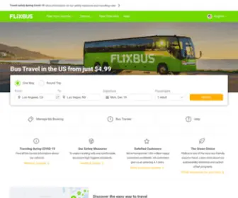 Flixbus.com(Convenient and affordable bus travel in the US from $4.99) Screenshot