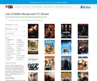 Flixlist.com.au(List of Movies & TV Shows on Netflix Australia) Screenshot