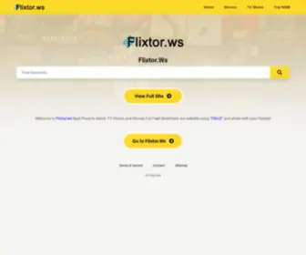 Flixtor.ws(Watch Unlimited Free Movies and TV Shows Free) Screenshot