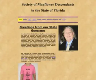 Flmayflower.com(Society of Mayflower Descendants in the State of Florida) Screenshot