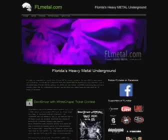 Flmetal.com(Florida's Heavy Metal Underground) Screenshot