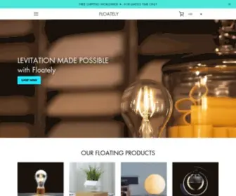 Floately.com(Levitating products that will redefine your home) Screenshot