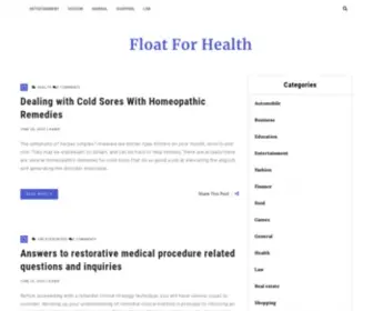 Floatforhealth.net(Float For Health) Screenshot