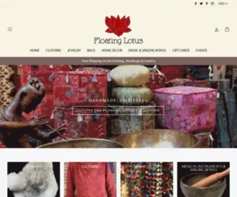 Floatinglotus.net(Shop handicraft and fashion items online at great prices. Floating Lotus) Screenshot