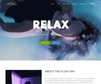 Floatthecurve.com(The Float Spa) Screenshot