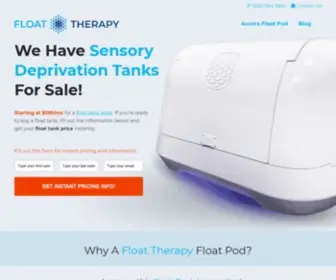 Floattherapy.com(Sensory Deprivation Tank For Sale) Screenshot