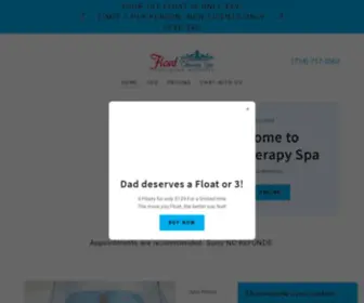 Floattherapyspa.com(Float therapy) Screenshot