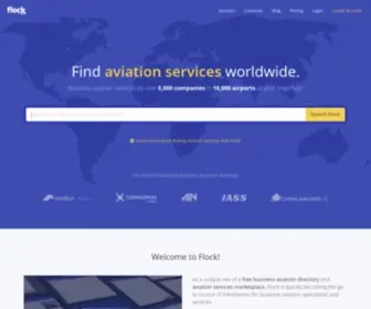 Flock.aero(Aviation Services Marketplace for Aircraft Operators and Suppliers) Screenshot