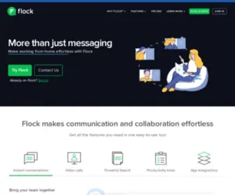 Flock.com(Team Messenger & Online Collaboration Platform) Screenshot