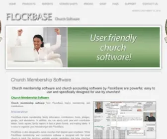 Flockbase.com(Affordable Church Management Software) Screenshot