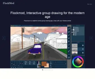 Flockmod.com(Drawing online with your friends) Screenshot