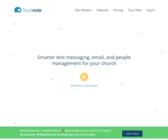 Flocknote.com(Smarter Church Texting) Screenshot