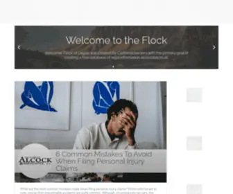 Flockoflegals.com(Flock of Legals Home) Screenshot