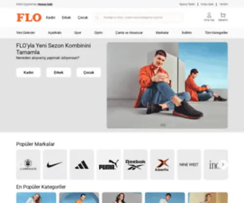 Flo.com.tr(Online Ayakkabı ve Giyim Alışverişi İçin Tıklayın) Screenshot