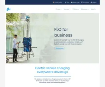 Flo.com(FLO EV charging network operate a comprehensive charging stations ecosystem) Screenshot