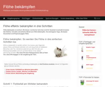 Floehebekaempfen.de(Flöhe bekämpfen) Screenshot