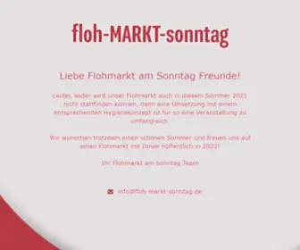 Floh-Markt-Sonntag.de(Floh Markt Sonntag) Screenshot