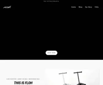 Floh.com(Floh Luggage offers an innovative suitcase scooter) Screenshot