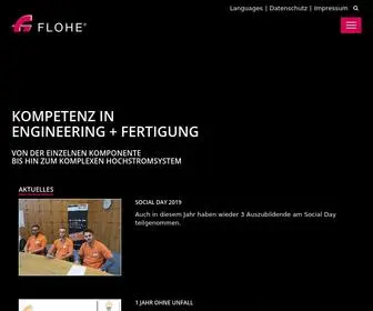 Flohe.com(Hochstromtechnik und Schaltgeräte von FLOHE) Screenshot