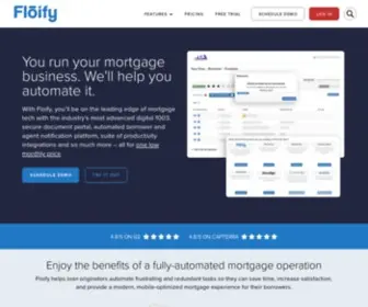 Floify.com( The Leading Mortgage Automation and Point) Screenshot