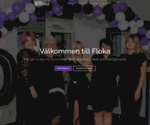 Floka.se(Frisör och skönhetssalong i Mölndal) Screenshot
