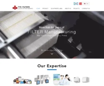 Flomaxfilters.com(TYK Filters) Screenshot