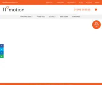 Flomotionstudio.co.uk(Sit Stand Desk Solutions from Flomotion Studio) Screenshot