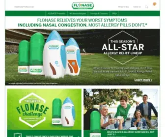 Flonase.com(Over-the-Counter Allergy Medicine | FLONASE® Allergy Relief) Screenshot