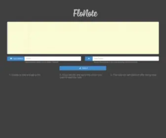 Flonote.com(FloNote) Screenshot