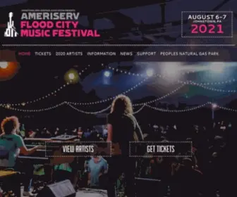 Floodcitymusic.com(The AmeriServ Flood City Music Festival) Screenshot