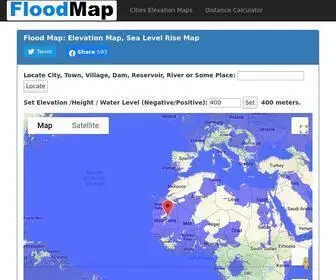 Floodmap.net(Flood Map) Screenshot