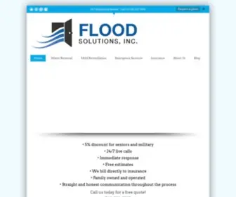 Floodsolutionssd.com(Flood Solutions) Screenshot